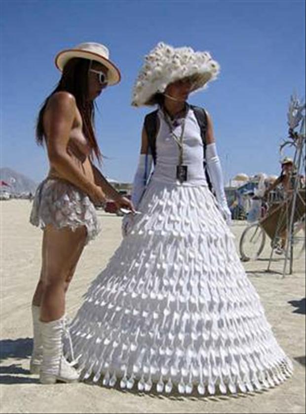 crazy wedding dress