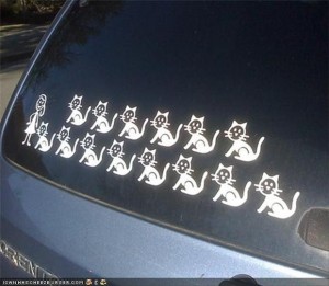 funny car stickers