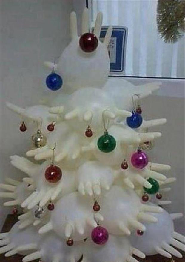 funny christmas trees