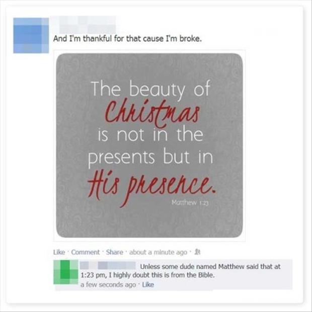 funny facebook pictures, christmas quotes - Dump A Day