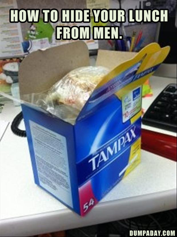 how to hide your food from men