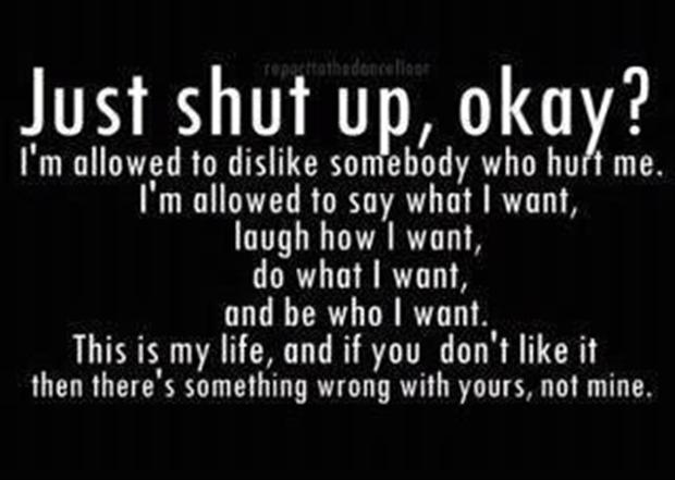 shut up, funny quotes