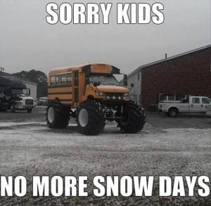 a snow days, funny school pictures
