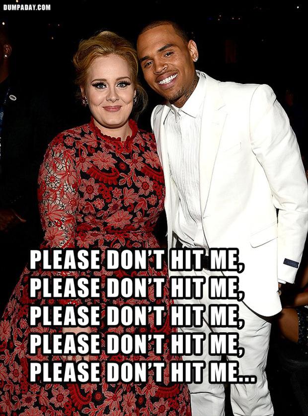 adele at the grammys, please don't hit me, funny pictures