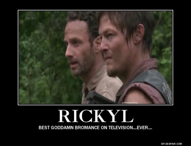 funny bromance, the walking dead