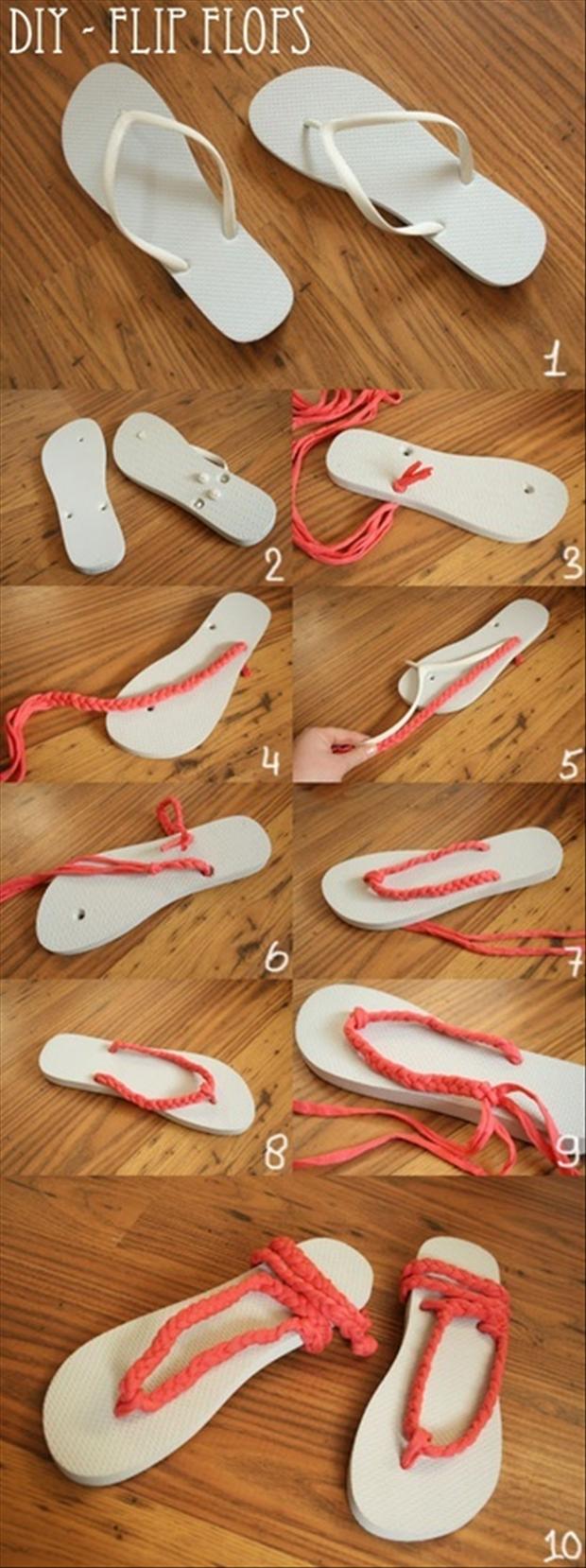 how to make flip flops, fun shoe crafts