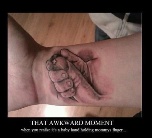 the awkward moment when, funny tattoos
