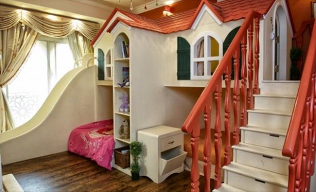 Awesome Kids Bedrooms playhouse room  Dump A Day