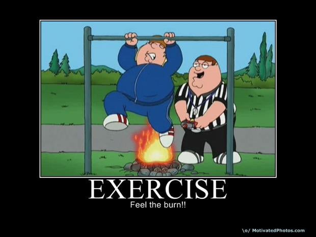 Funny fitness pictures- feel the burn