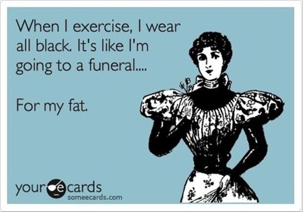 Funny fitness pictures- wearing black