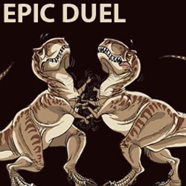 a funny t-rex pictures epic duel