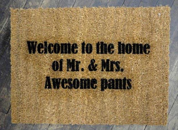 Image result for crazy-ass funny doormats