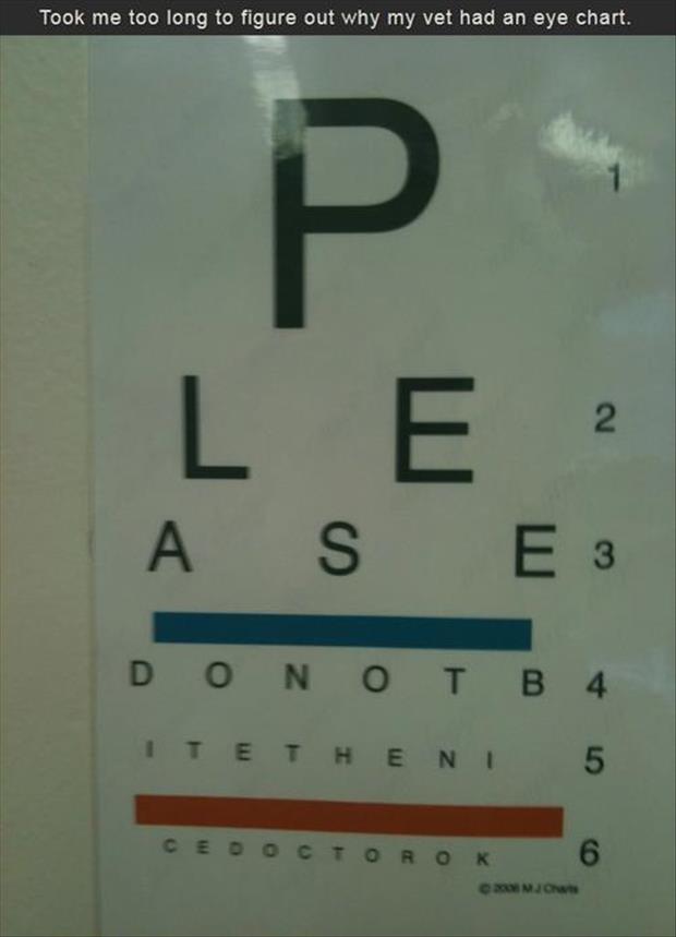 funny eye charts