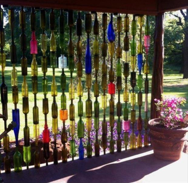 Wine Bottle Wall