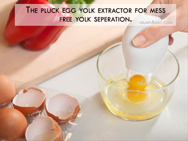 Genius Ideas- Pluck Egg Yolk Extractor