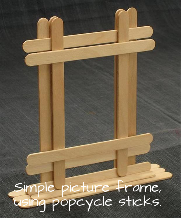 a popcycle picture frame