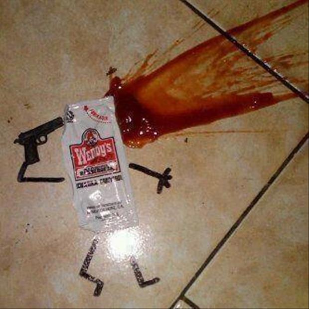 funny ketchup packets