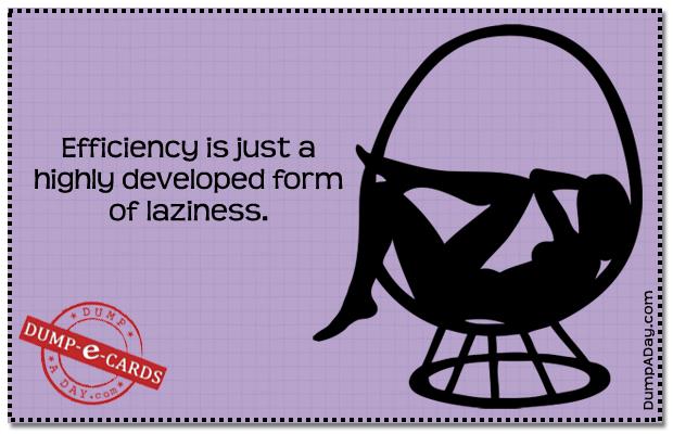 Efficiency Dump E-card