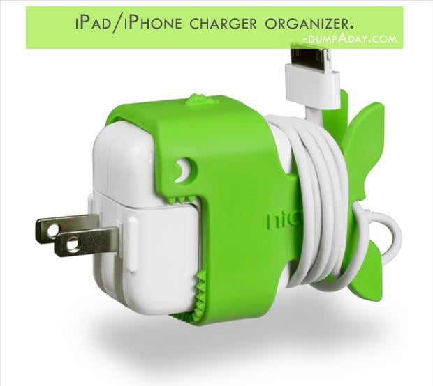 Geek Genius Ideas- iPad iPhone charger organizer