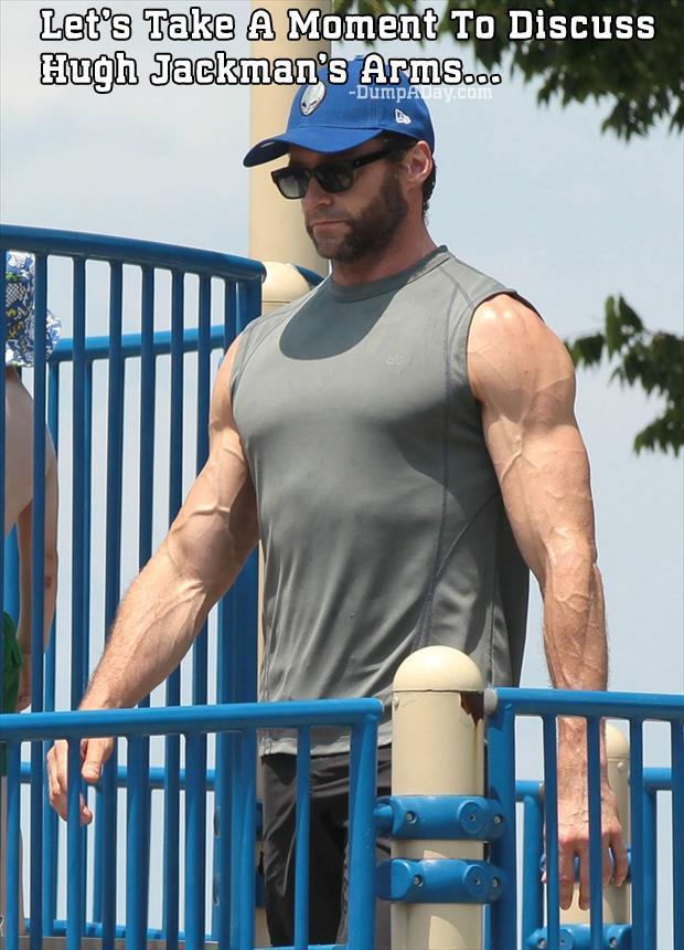 Let’s Take A Moment To Discuss Hugh Jackman’s Arms