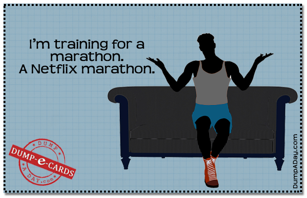 Marathon training Dump E-card