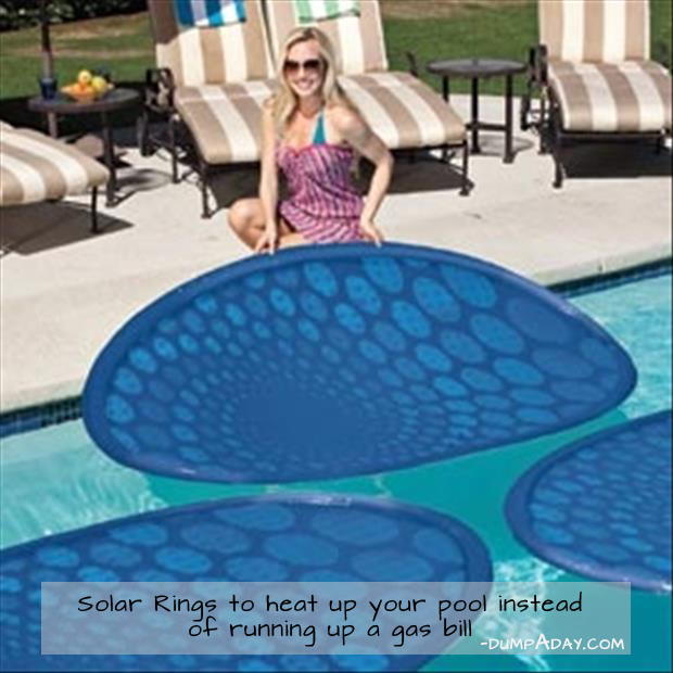 a Genius Ideas -Solar Rings to heat pool instead of running up gas bill