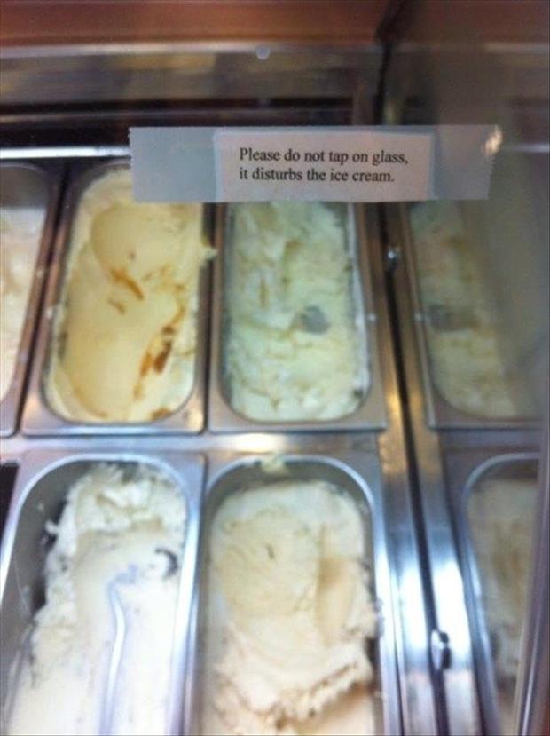 funny signs ice cream