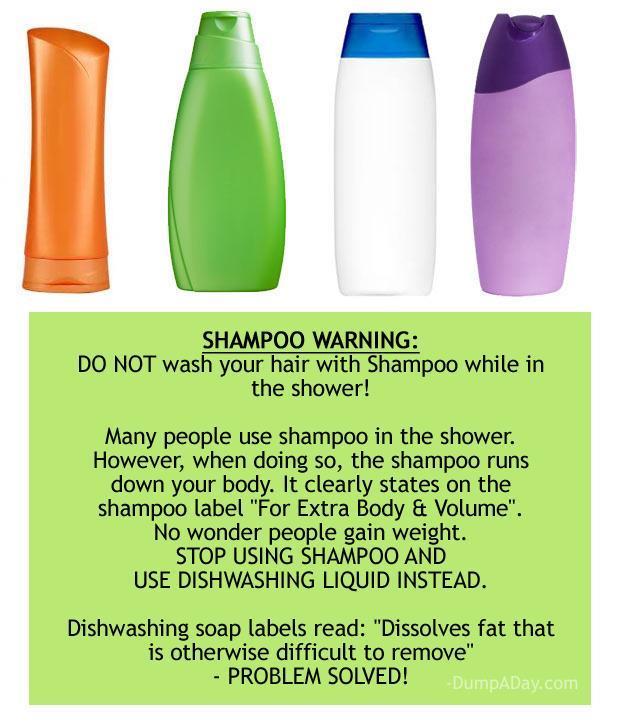 shampoo funny label