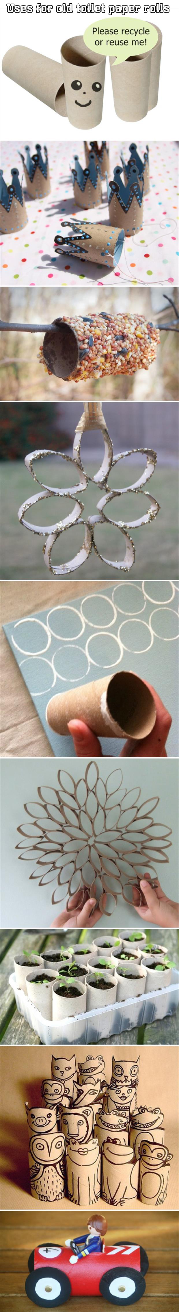 uses for old toilet paper rolls