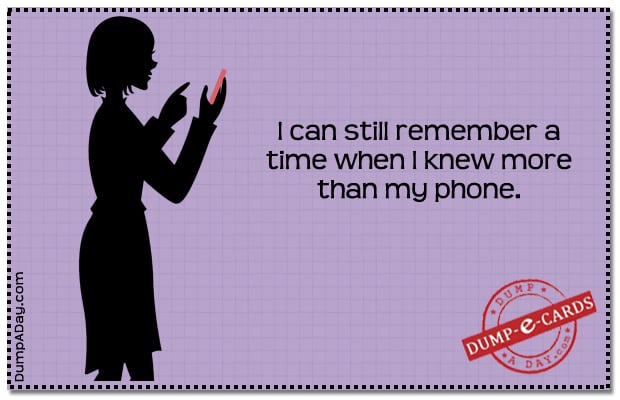 Remember more than phone Dump E-card