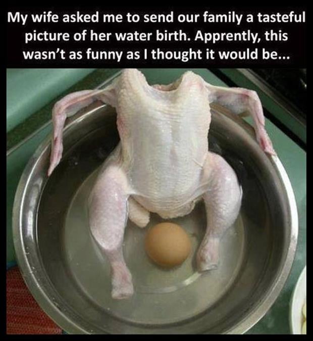 a funny water birth