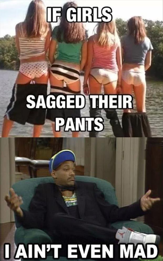 girls sagged their pants