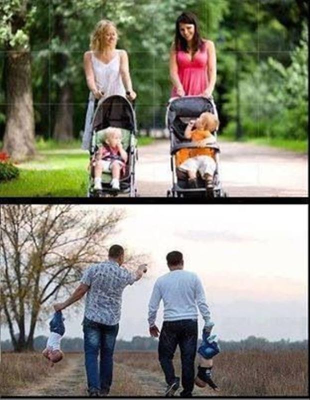 mom vs dads