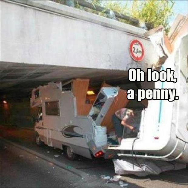 oh look a penny crash