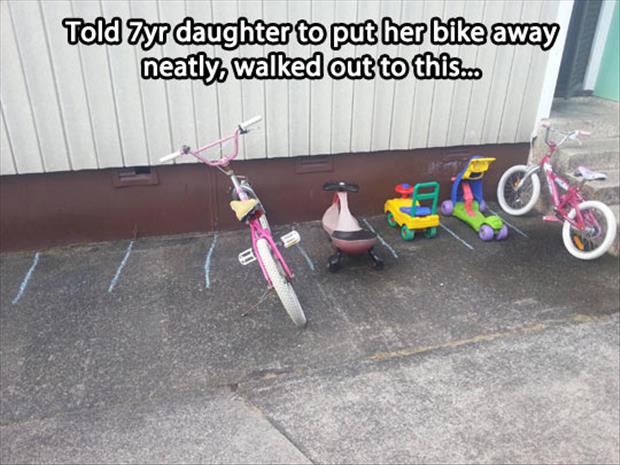 put your bike away