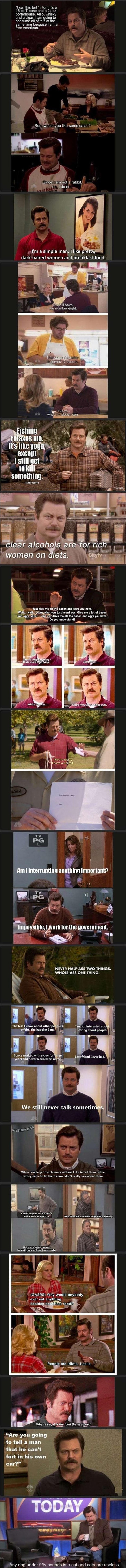 Ron Swanson quotes best of