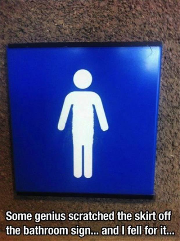 funny bathroom signs