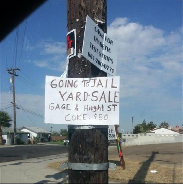 funny garage sales