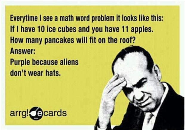 What are funny math problems?