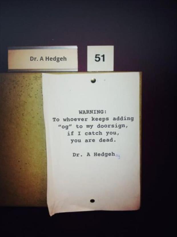 funny office signs