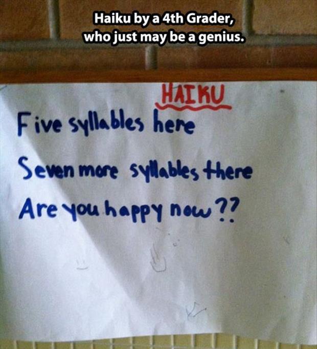 haiku funny