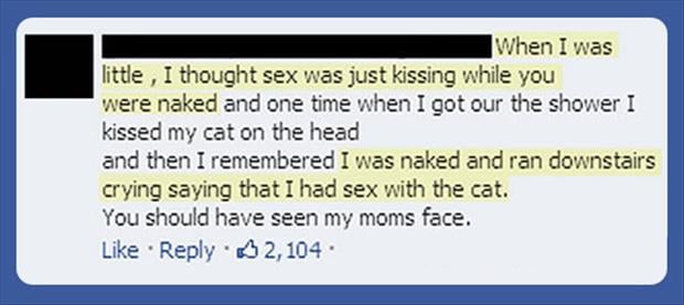 having sex with the cat