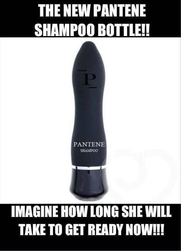 new pantene shampoo bottle looks like a dildo