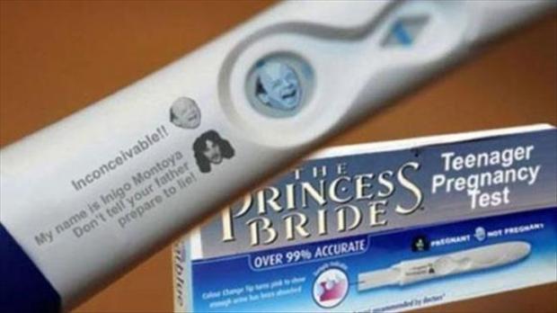 princess bride pregnancy test