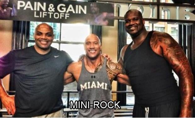 the rock looks small