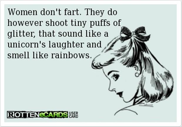 woman farts