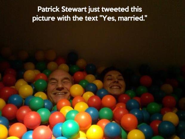 Patrick Stewart was just married