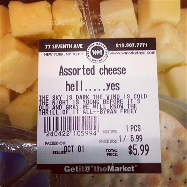 assorted cheese