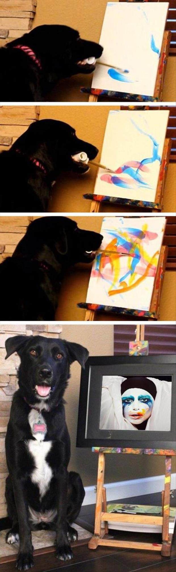 dog painting