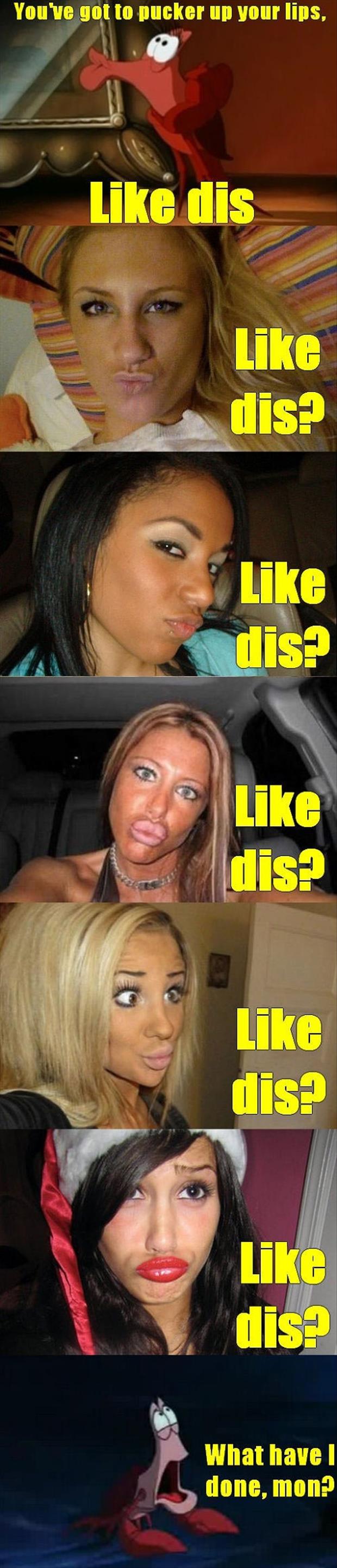 duck faces